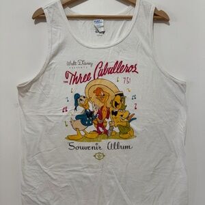 Vintage Disney "The Three Caballeros" Souvenir Album Tank Top Size L